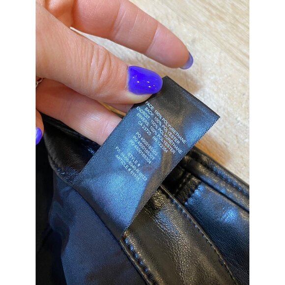 Wilfred The Melina Black Vegan Leather High Waisted Pants 16?‎ - Picture 5 of 8